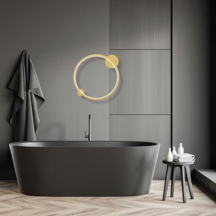 LED-seinävalaisin kylpyhuoneeseen SATURNO LED/25W/230V halk. 50 cm IP44 kulta