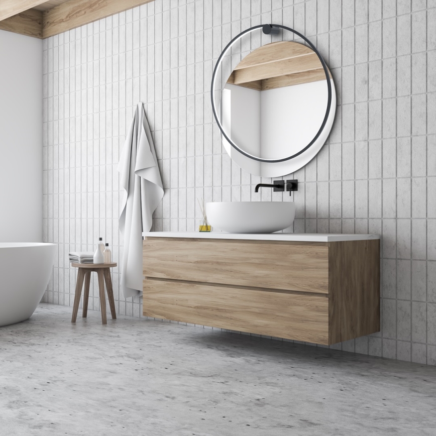 LED-seinävalaisin kylpyhuoneeseen SATURNO LED/46W/230V halk. 80 cm IP44 antrasiitti