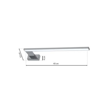 LED-seinävalaisin kylpyhuoneeseen SHINE 1xLED/11W/230V IP44