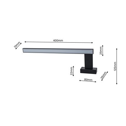 LED-seinävalaisin kylpyhuoneeseen SHINE 1xLED/11W/230V IP44
