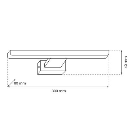LED-seinävalaisin kylpyhuoneeseen SHINE 1xLED/7W/230V IP44