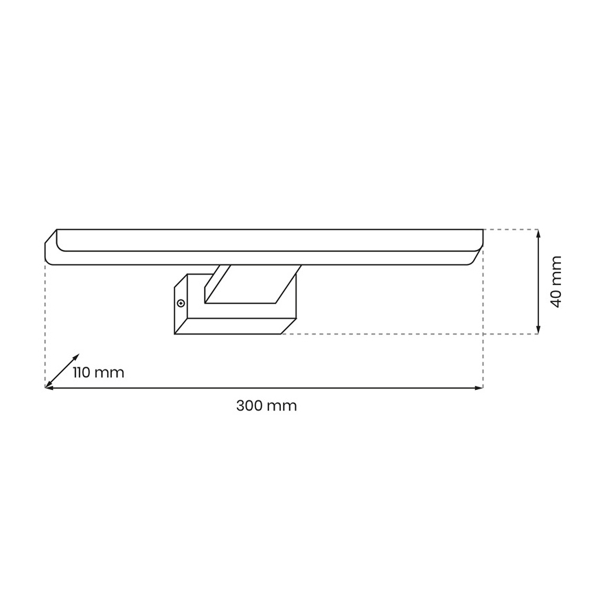 LED-seinävalaisin kylpyhuoneeseen SHINE 1xLED/7W/230V IP44
