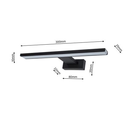LED-seinävalaisin kylpyhuoneeseen SHINE 1xLED/7W/230V IP44
