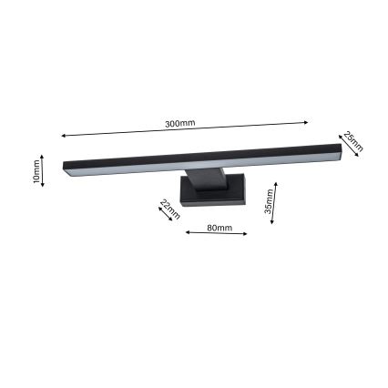 LED-seinävalaisin kylpyhuoneeseen SHINE 1xLED/7W/230V IP44