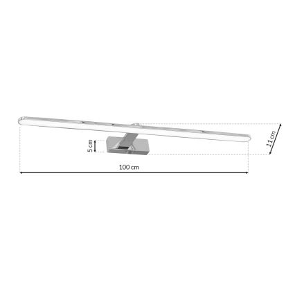LED-seinävalaisin kylpyhuoneeseen SPLASH 1xLED/21W/230V IP44