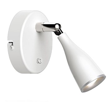 LED Seinävalaisin kytkimellä LED/4,5W/230V 3000K valkoinen