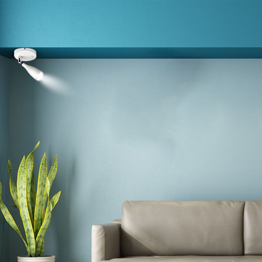 LED Seinävalaisin kytkimellä LED/4,5W/230V 3000K valkoinen