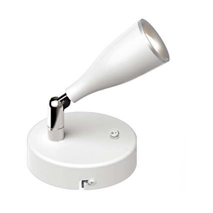 LED Seinävalaisin kytkimellä LED/4,5W/230V 3000K valkoinen