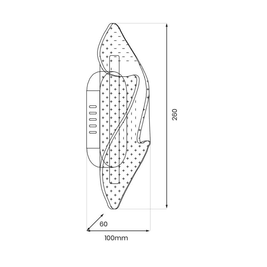 LED-seinävalaisin LARGO LED/8W/230V kulta