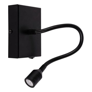LED-seinävalaisin LECTOR LED/2,5W/230V musta