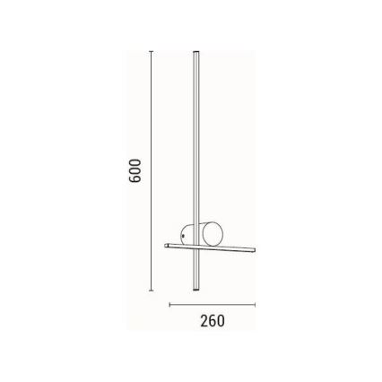 LED-seinävalaisin LED/12W/230V 3000K