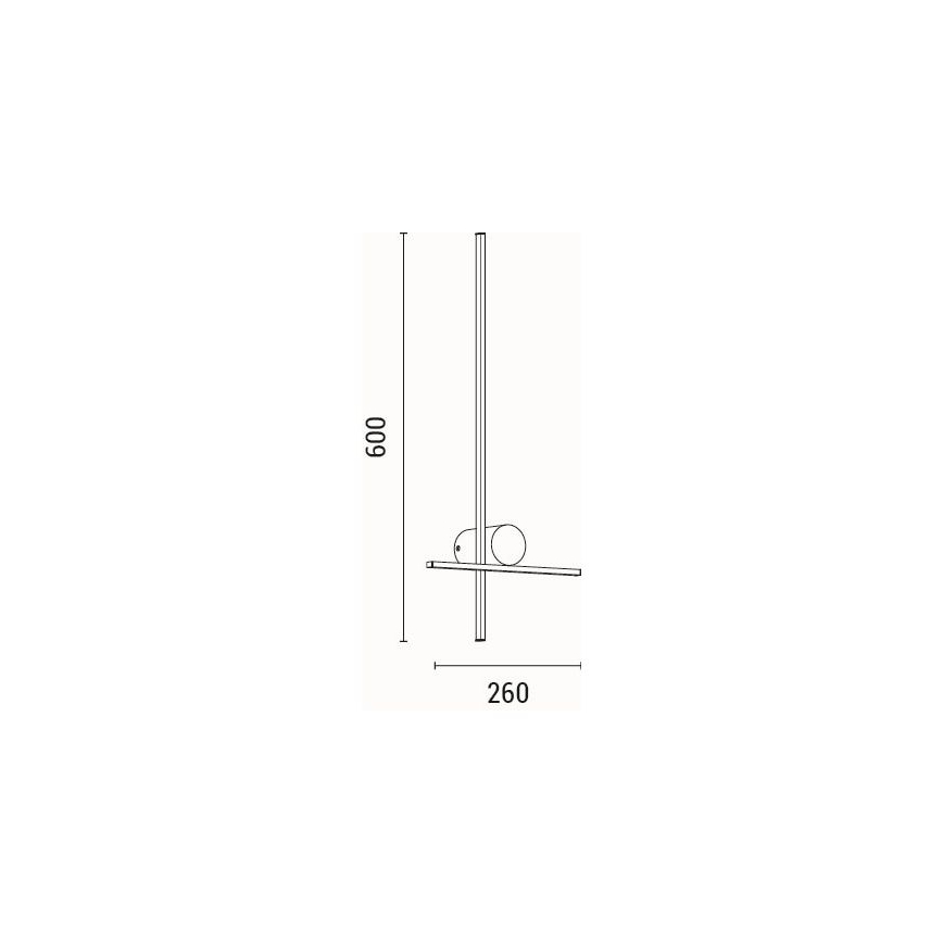 LED-seinävalaisin LED/12W/230V 3000K
