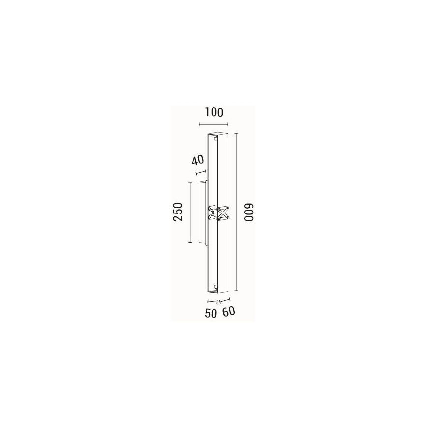 LED-seinävalaisin LED/13W/230V 3000K
