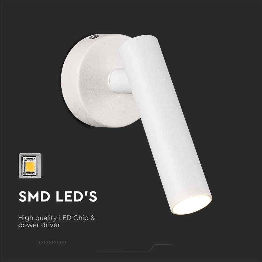 LED-seinävalaisin LED/2W/230V 4000K valkoinen