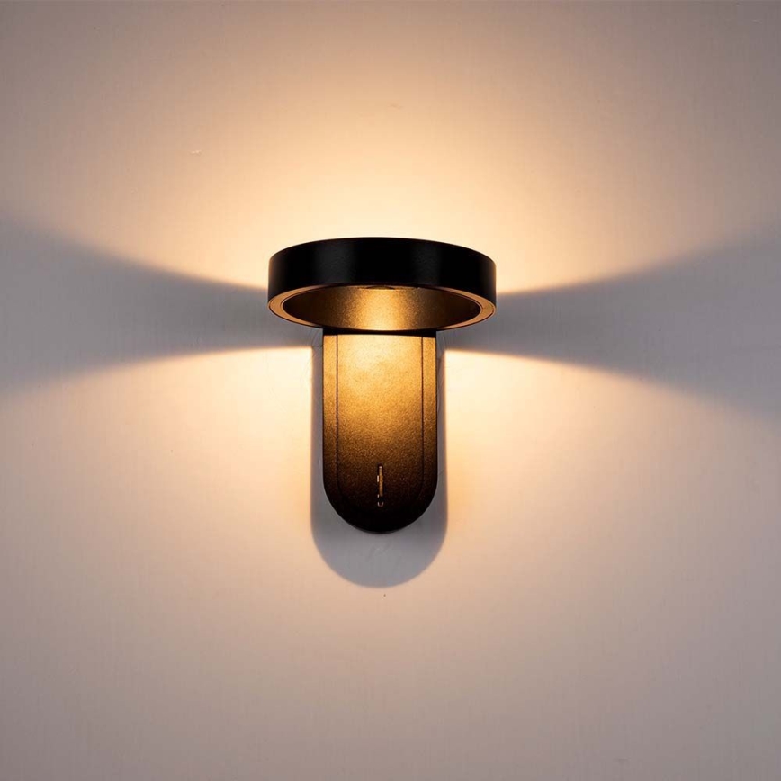 LED-seinävalaisin LED/5W/230V 3000K/4000K musta