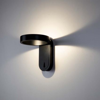 LED-seinävalaisin LED/5W/230V 3000K/4000K musta
