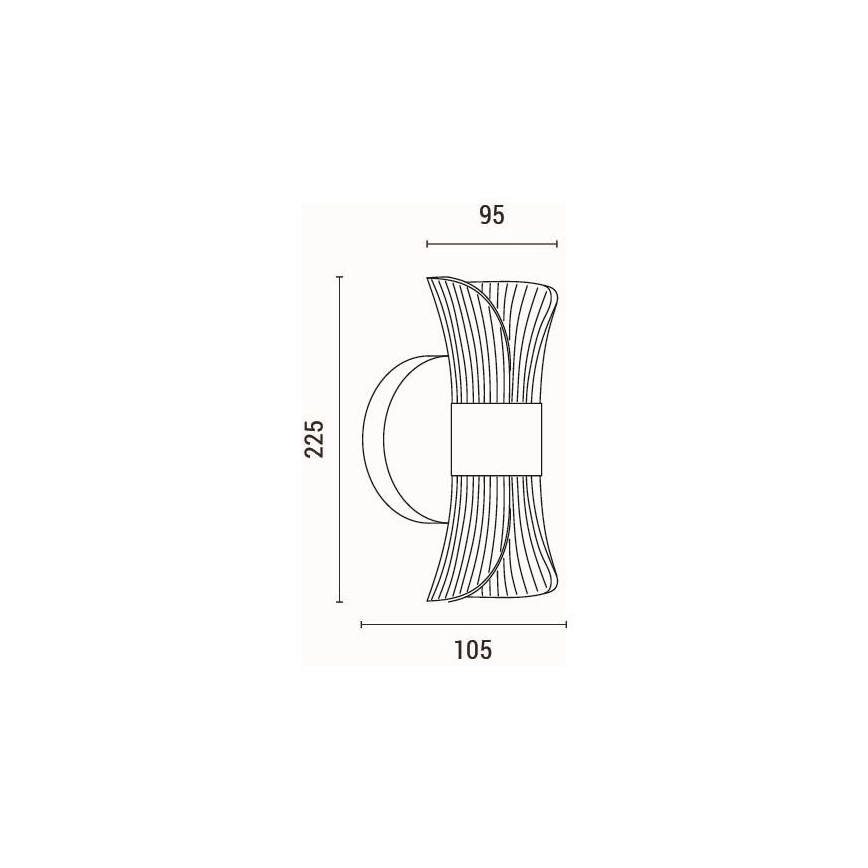 LED-seinävalaisin LED/8W/230V 3000K