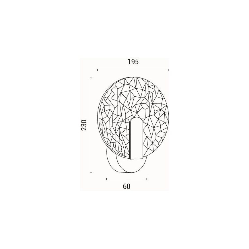 LED-seinävalaisin LED/8W/230V 3000K