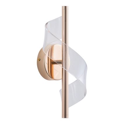 LED-seinävalaisin LED/8W/230V 3000K kulta
