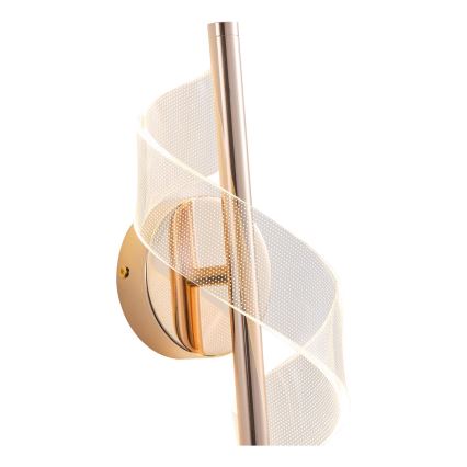 LED-seinävalaisin LED/8W/230V 3000K kulta