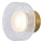 LED-seinävalaisin LED/8W/230V 3000K kulta/läpinäkyvä
