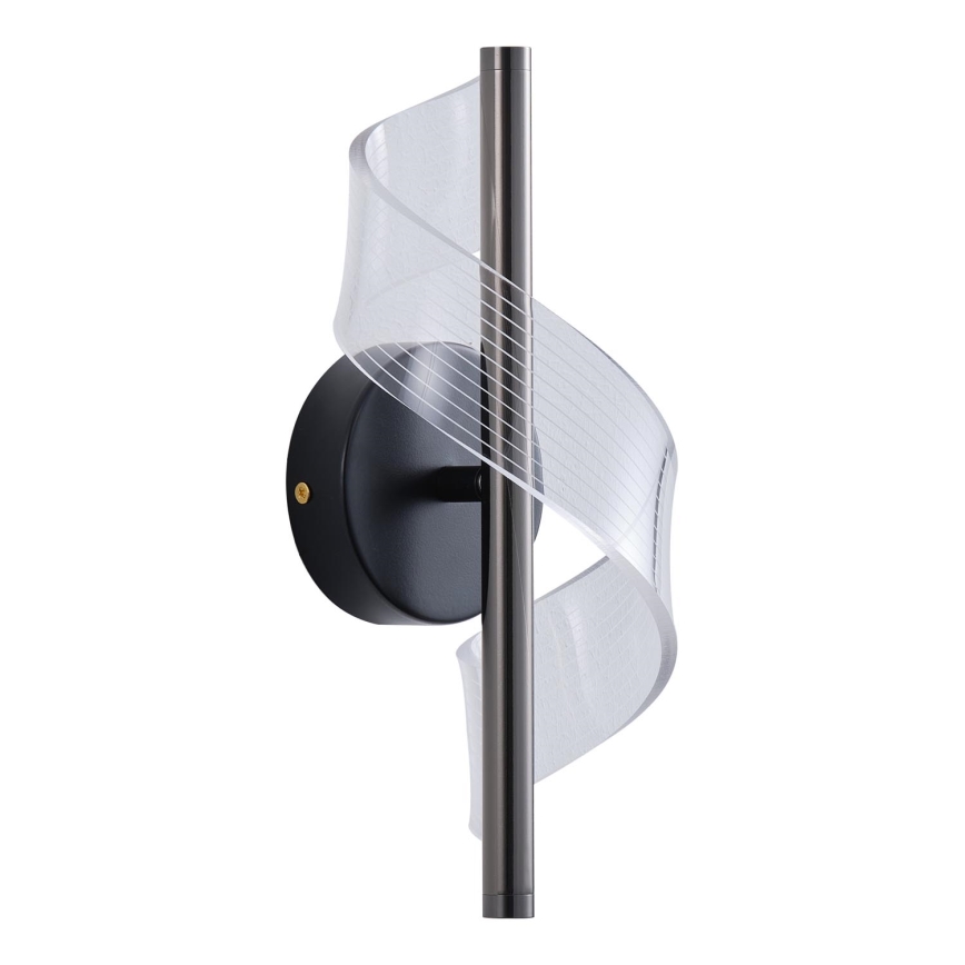 LED-seinävalaisin LED/8W/230V 3000K musta
