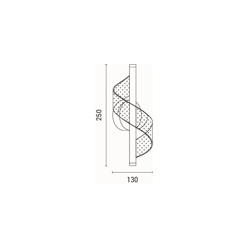LED-seinävalaisin LED/8W/230V 3000K musta