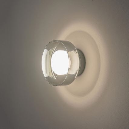 LED-seinävalaisin LED/8W/230V 3000K musta/savuinen
