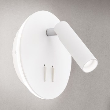 LED-seinävalaisin LENNY LED/6W/230V + LED/3W valkoinen