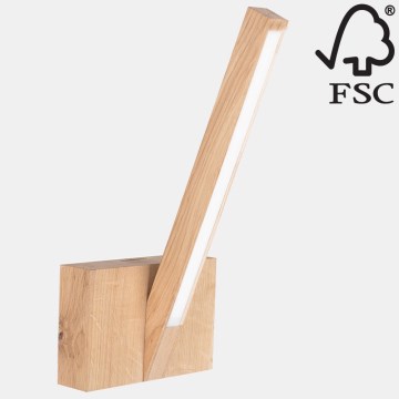 LED-seinävalaisin LINUS LED/3,75W/230V tammi - FSC-sertifioitu