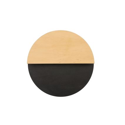 LED-seinävalaisin LUNA LED/7W/230V halkaisija 26 cm musta/beige