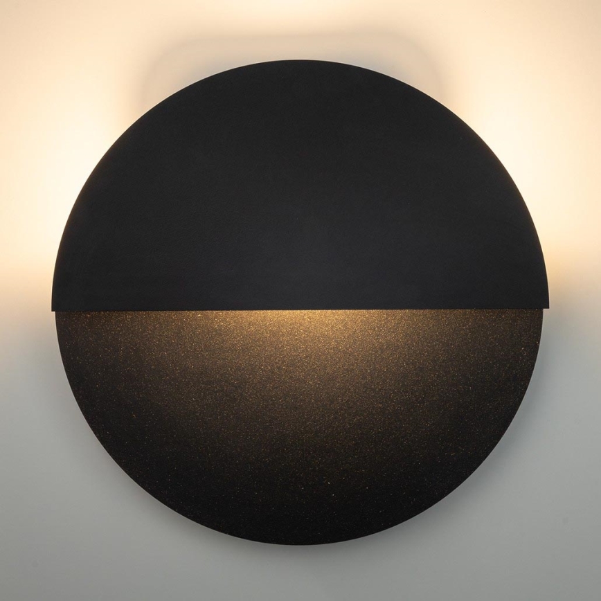 LED-seinävalaisin LUNA LED/7W/230V halkaisija 26 cm musta