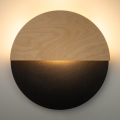 LED-seinävalaisin LUNA LED/7W/230V halkaisija 36 cm musta/beige