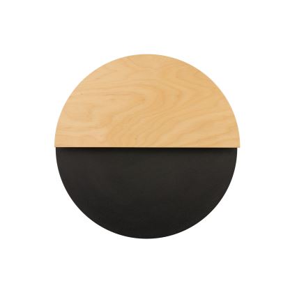 LED-seinävalaisin LUNA LED/7W/230V halkaisija 36 cm musta/beige