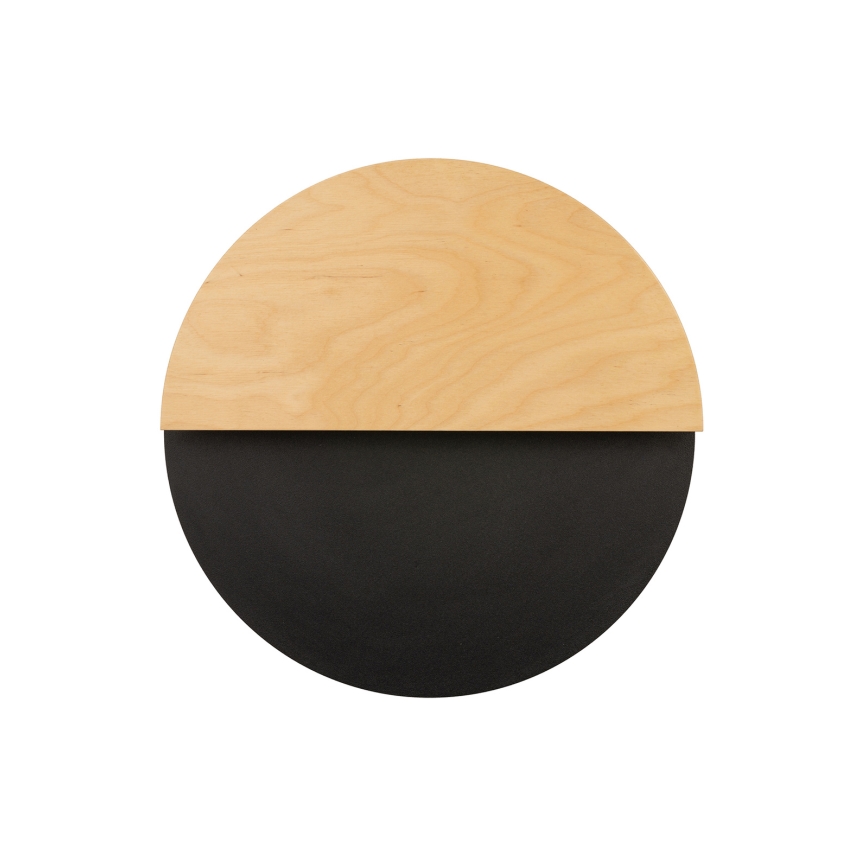 LED-seinävalaisin LUNA LED/7W/230V halkaisija 36 cm musta/beige