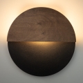 LED-seinävalaisin LUNA LED/7W/230V halkaisija 36 cm musta/ruskea