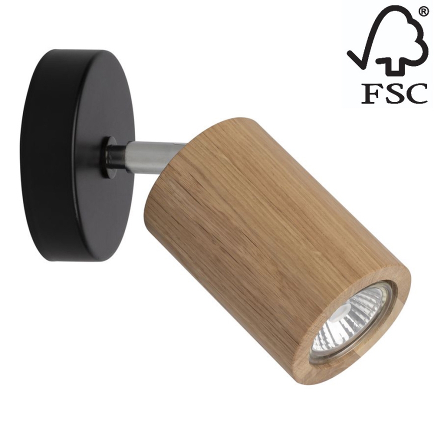 LED-seinävalaisin MATTI 1xGU10/5W/230V tammi - FSC-sertifioitu