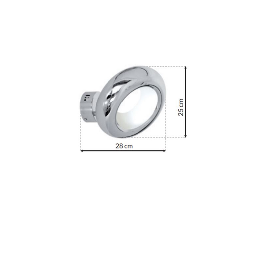 LED-seinävalaisin MERCURIO 1xLED/12W/230V