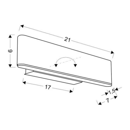 LED-seinävalaisin NICOLETTA LED/4W/230V