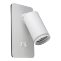 LED-seinävalaisin PARIISI 1xGU10/10W/230V + LED/6W/230V valkoinen