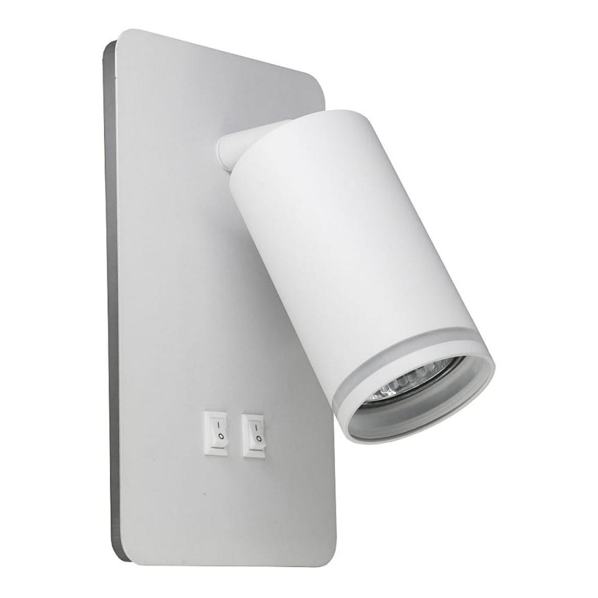 LED-seinävalaisin PARIISI 1xGU10/10W/230V + LED/6W/230V valkoinen
