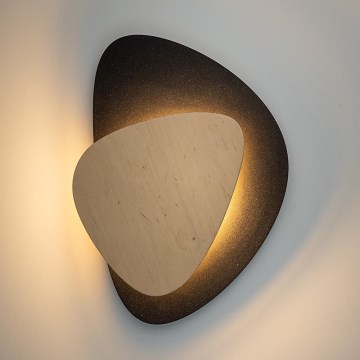 LED-seinävalaisin PEDRA LED/7W/230V musta/beige