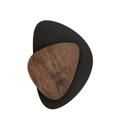 LED-seinävalaisin PEDRA LED/7W/230V musta/ruskea