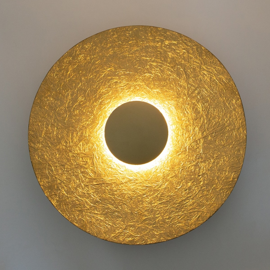 LED-seinävalaisin SOLE LED/16W/230V halkaisija 65 cm kulta