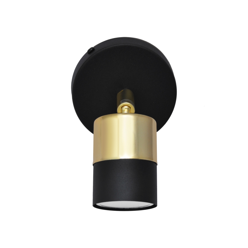 LED-seinävalaisin TUBSSON 1xGU10/4,8W/230V musta/kulta