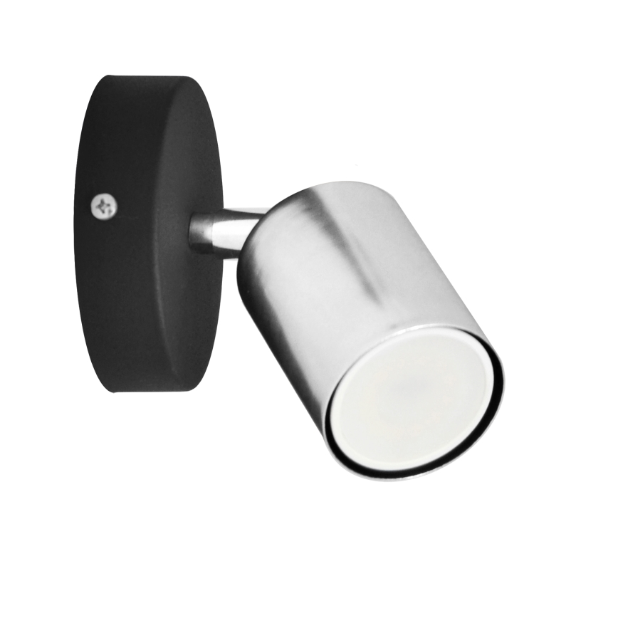 LED-seinävalaisin TUNE 1xGU10/4,8W/230V mattakromi/musta