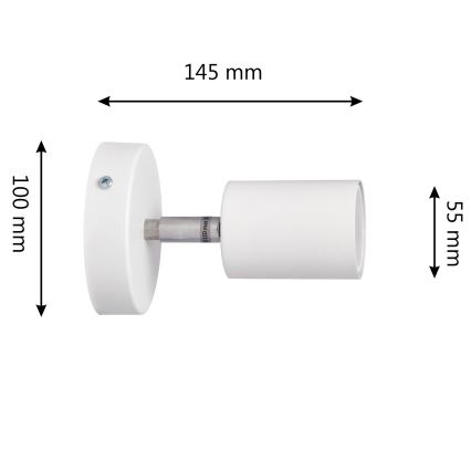 LED-seinävalaisin TUNE 1xGU10/4,8W/230V valkoinen