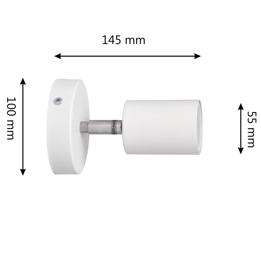 LED-seinävalaisin TUNE 1xGU10/4,8W/230V valkoinen