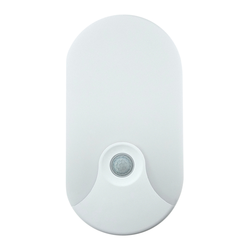 LED-seinävalaisin ulkokäyttöön liiketunnistimella, 18 W, 230 V, IP44, valkoinen