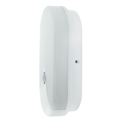 LED-seinävalaisin ulkokäyttöön liiketunnistimella, 18 W, 230 V, IP44, valkoinen